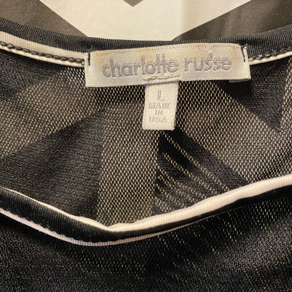 Charlotte Russe plenum top mesh details size L - Picture 2 of 2